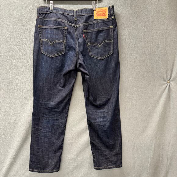 Levi's 541 Jeans Mens 36x30 (37x29 ACTUAL) Athletic Taper Blue Denim Indigo Dark - Picture 3 of 9